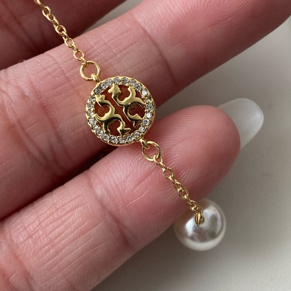 Tory Burch Gold and Pearl Bracelet - Picture 3 of 4